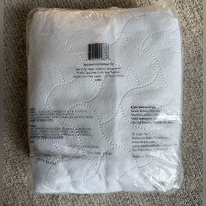 White Quilted Crib Pad (set of 2)